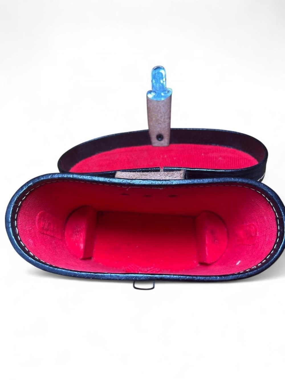 Vintage 1969 French Line Transatlantique Binocular Case Travel Ephemera Leather